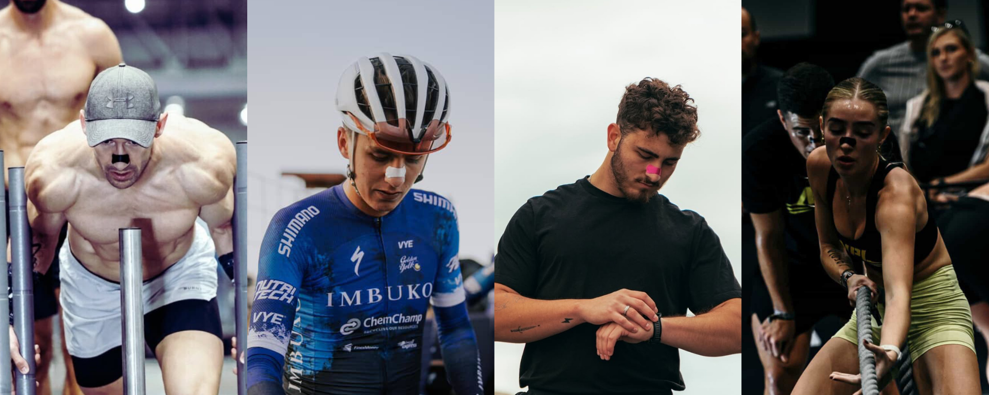 מדבקות לאף לאתלטים לשיפור הנשימה שיפור זרימת האוויר איירסטריפס AirStrips